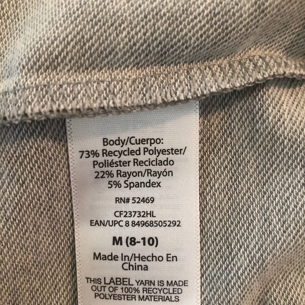 ATHLETIC WORKS Womens Hoodie Size Medium 8-10 Gray Lightweight Terry Lining New - Image 7