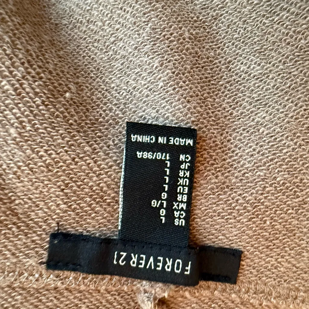 Forever 21 Tan Knit hoodie - Image 7