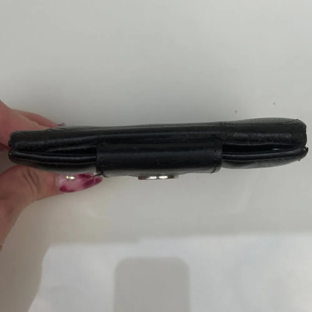 Bvlgari bifold Square Black Leather Wallet. - Image 13