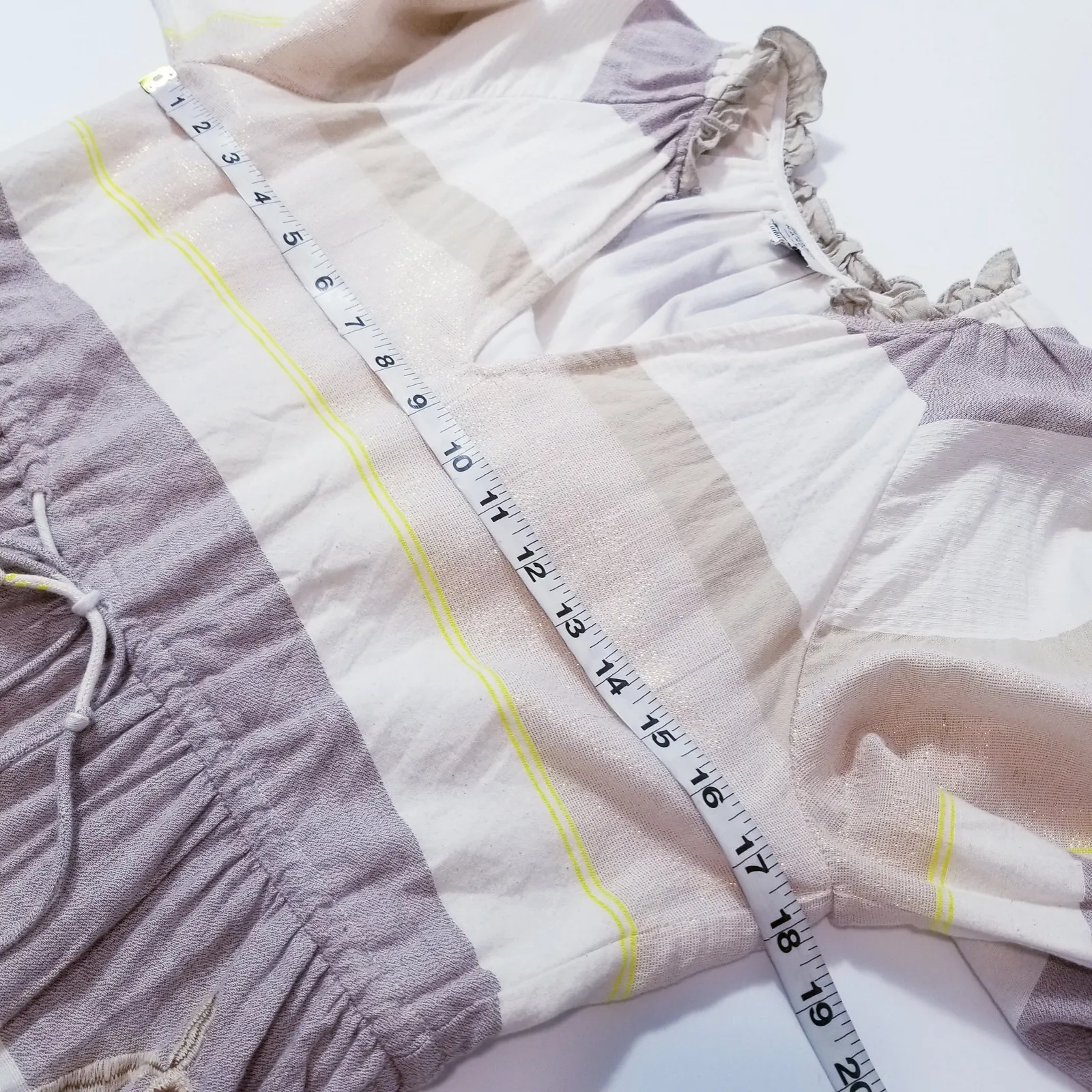 Anthropologie Hemant & Nandita Shimmer Embroidery Bohemian Dress - Image 6