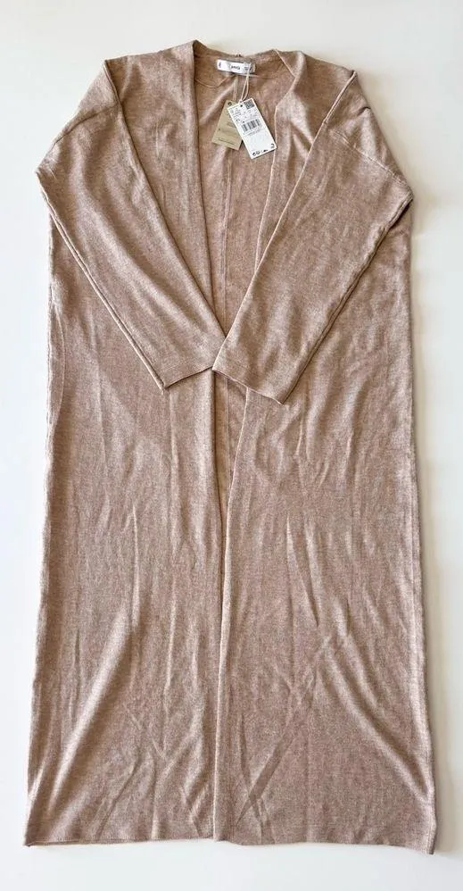 NWT  Port Cardigan Extra Long Light Cream / Size XS - Image 12