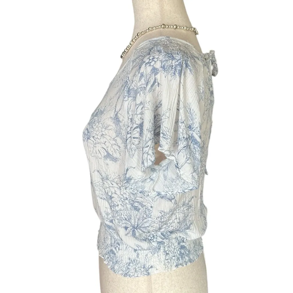 Paper Crane Floral Smock Waist Blouse - Image 3