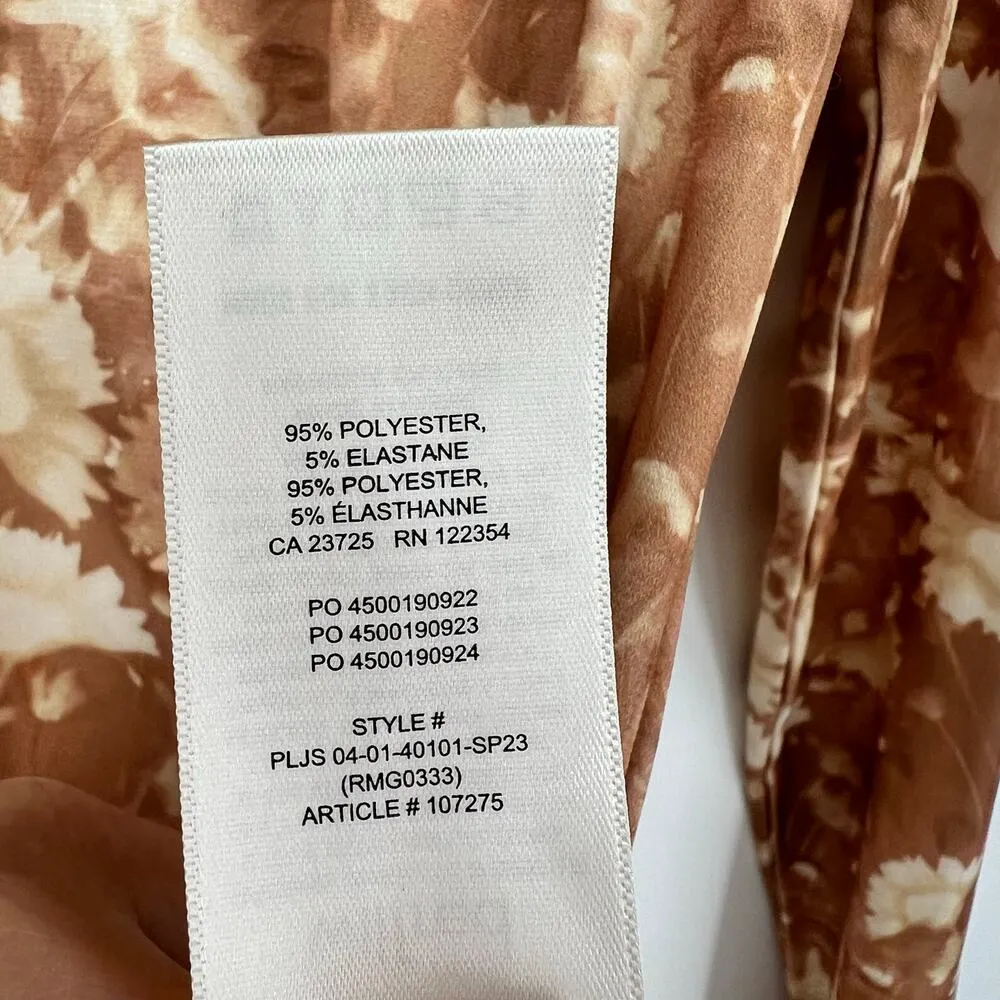 Aritzia Wilfred hour longsleeve brown cream exclusive design stretch size medium - Image 6