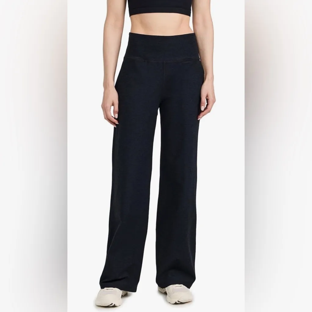 Beyond Yoga Women's Spacedye Laid Back Pant, Darkest Night, Size L - Image 5