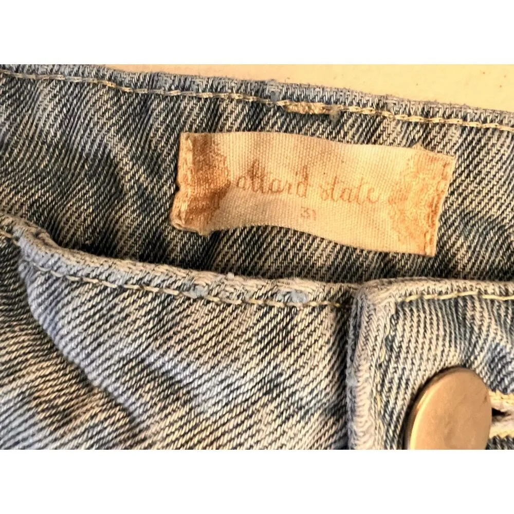 Altar’d State Womens Wide Leg High Rise Light Wash Mom Jeans Sz 31 Blue Y2K Flaw - Image 6