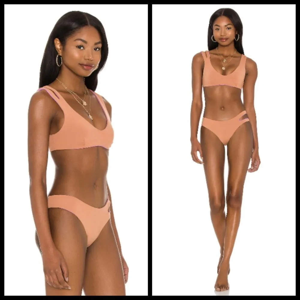 💕L*SPACE💕 Reversible Bikini Set ~ Putty M NWT - Image 9