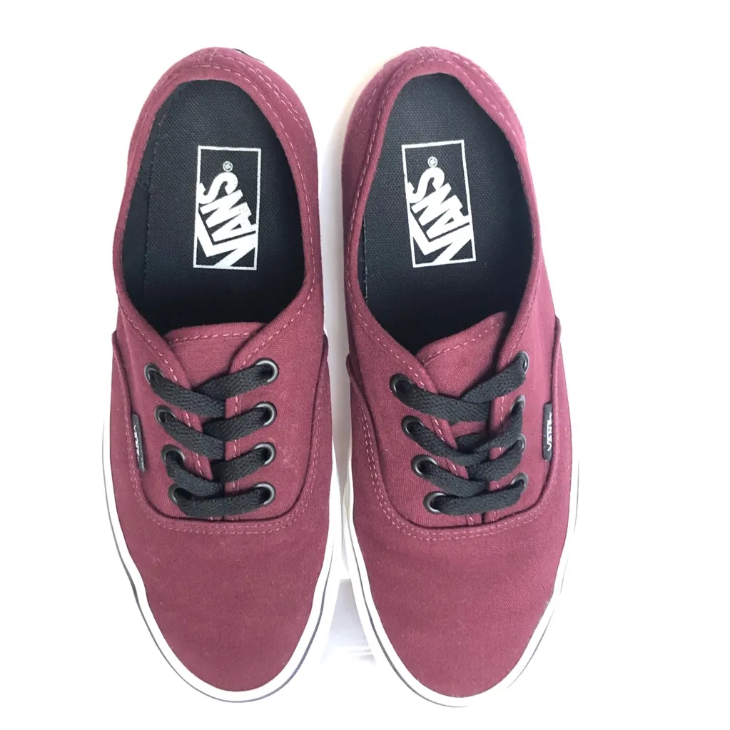 Vans Authentic Lo Burgundy Red Canvas Women Shoes 7.5 - Image 8