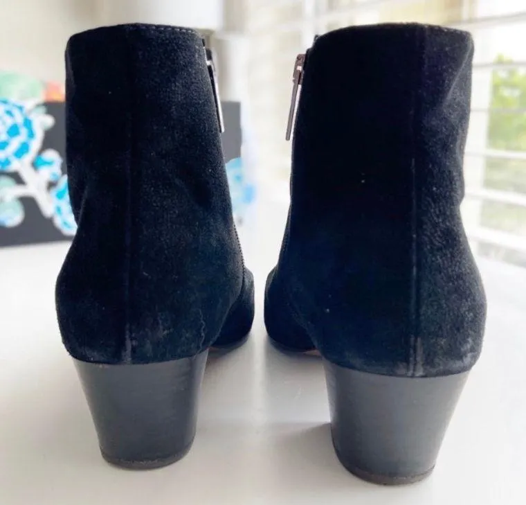 Faylynn Waterproof Suede Black Booties - Image 5