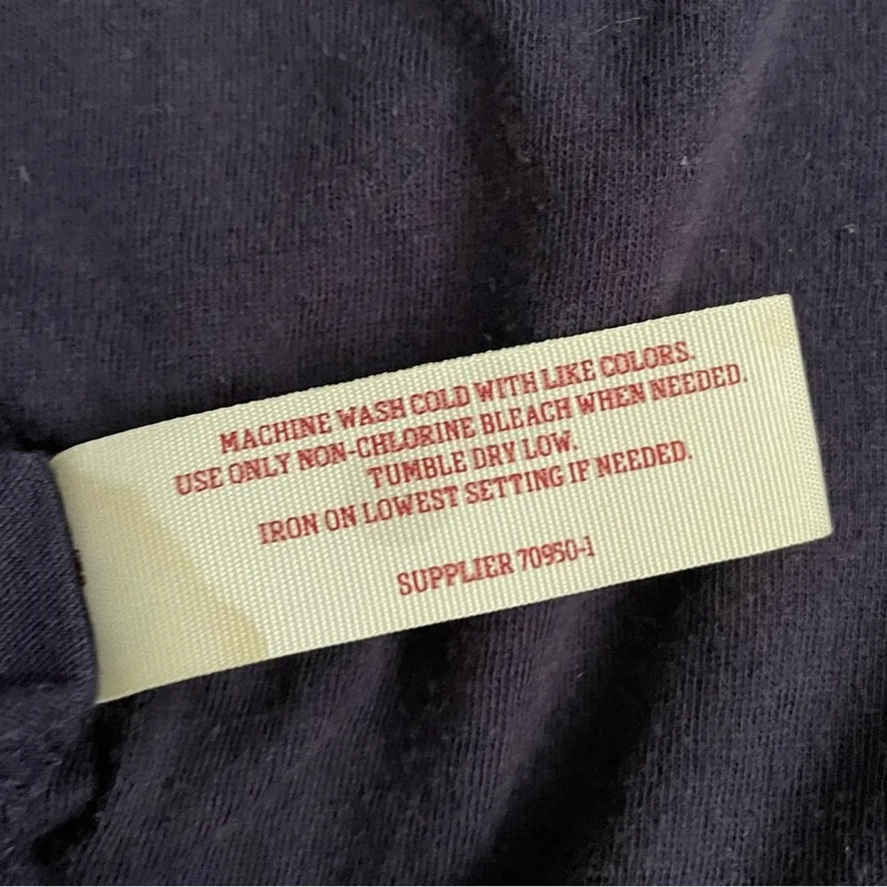 Navy Racerback Tank w/Crochet Trim - Size L - Image 6