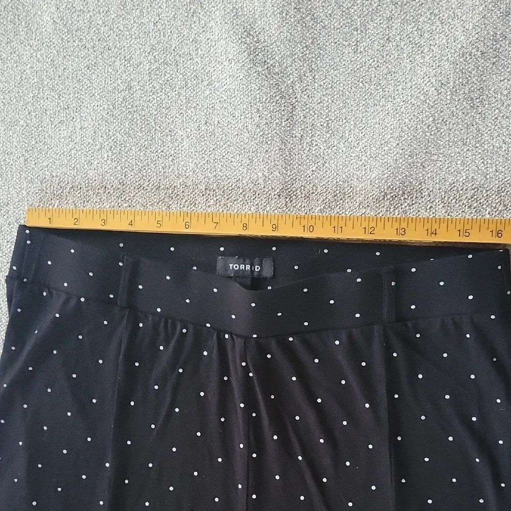 Torrid Black Maxi Skirt Modest Polka Dot White  Size 0 - Image 3