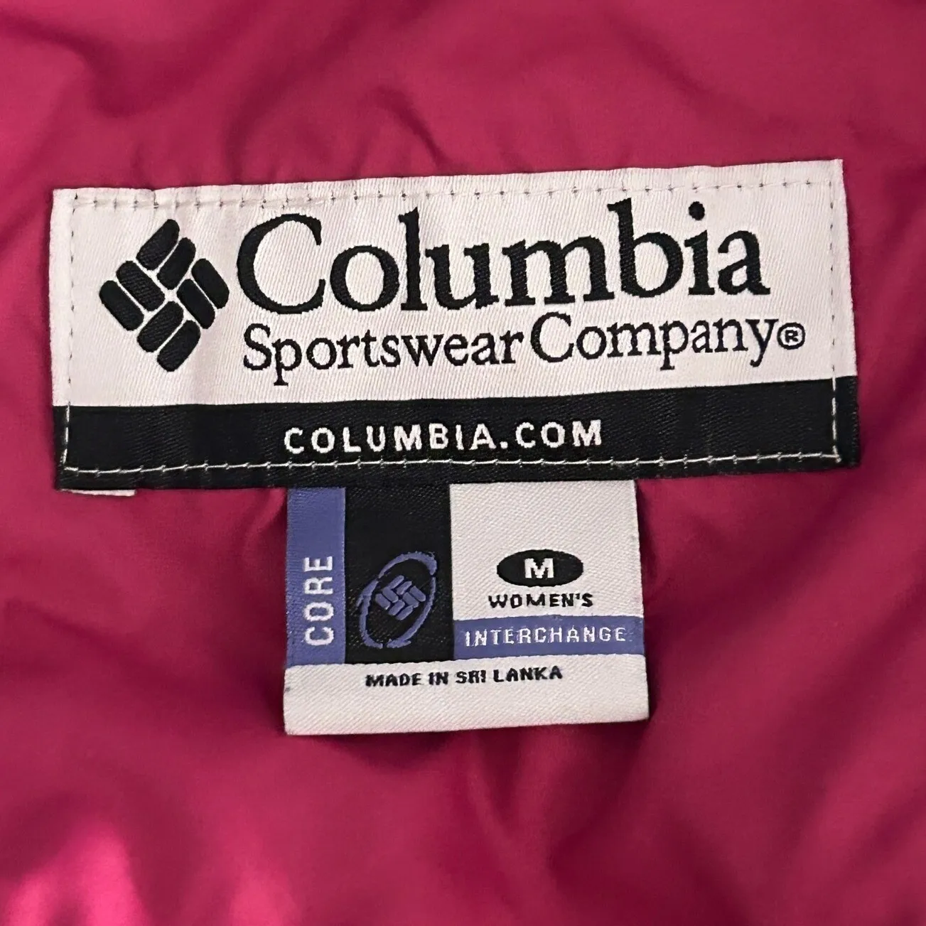 Columbia‎ Quilted Puffer Jacket Fuchsia Pink Medium - Image 8