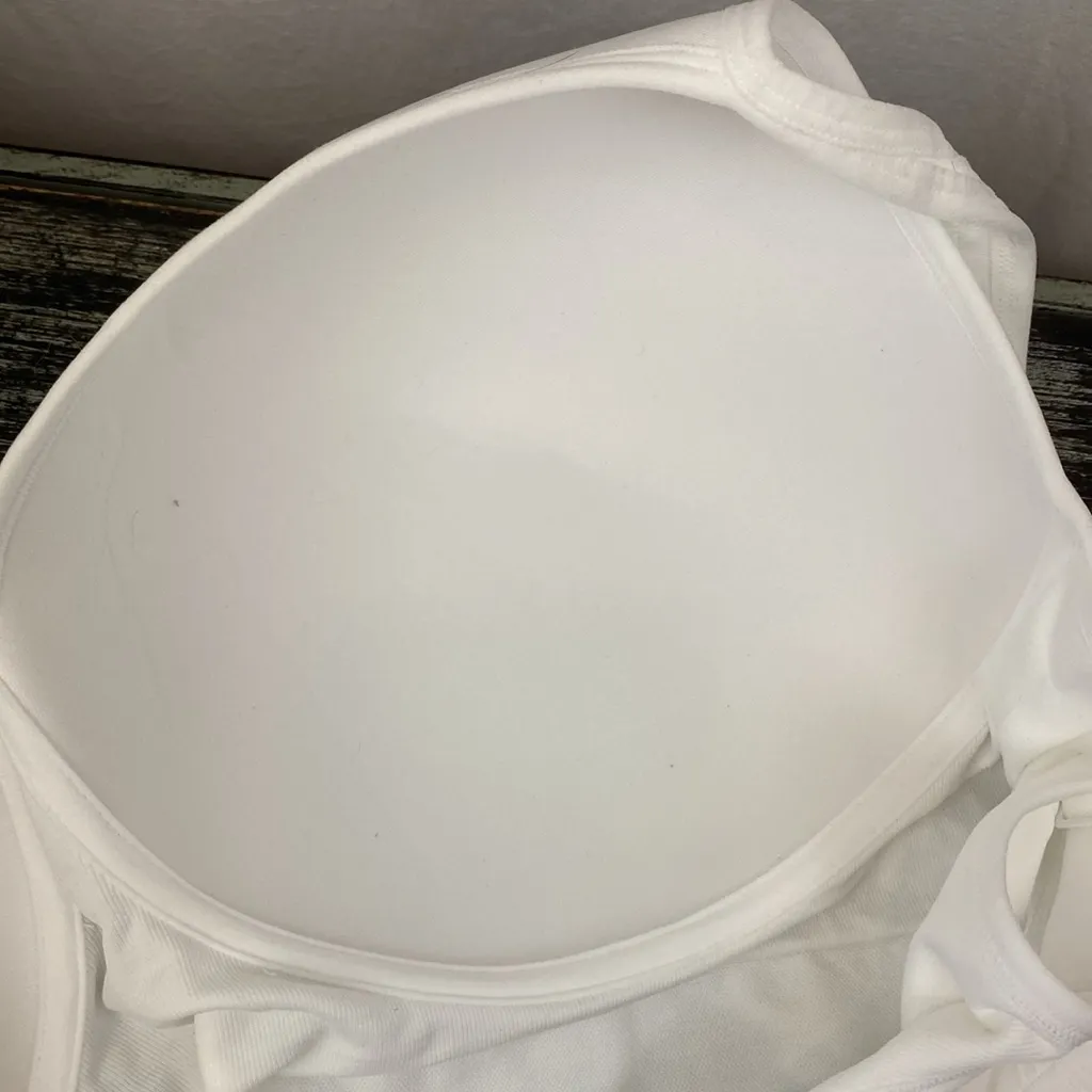 Avia White Moulded Cup Sport Athletic Bra NEW XXXL - Image 3