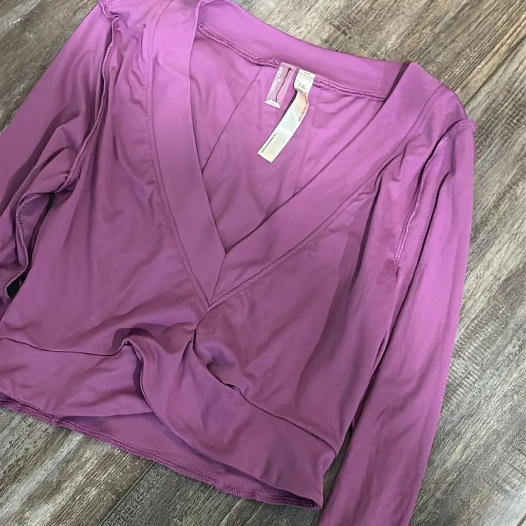 Free People Movement  Long Sleeve Crop Top Orchid FP Movement XS - Image 5