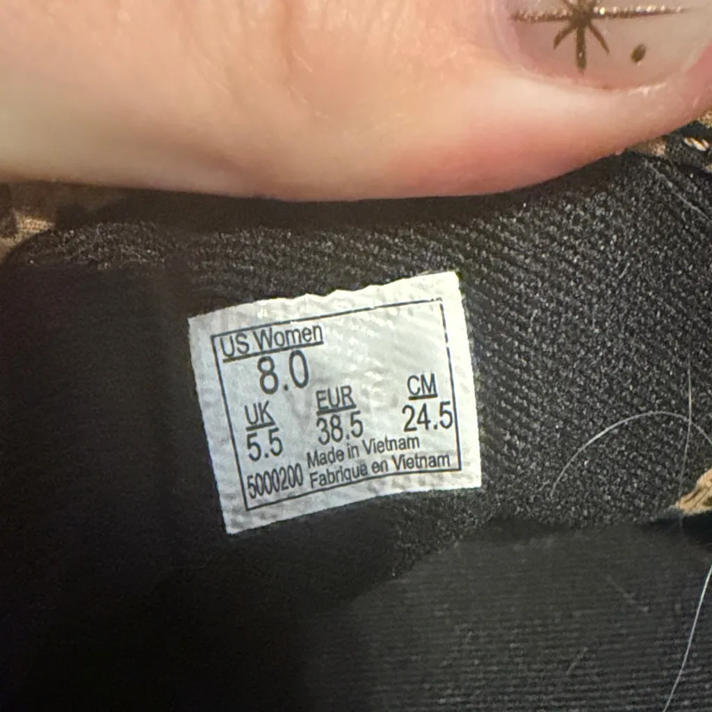 Vans Women’s Leopard Print Sneakers size 8 - Image 8