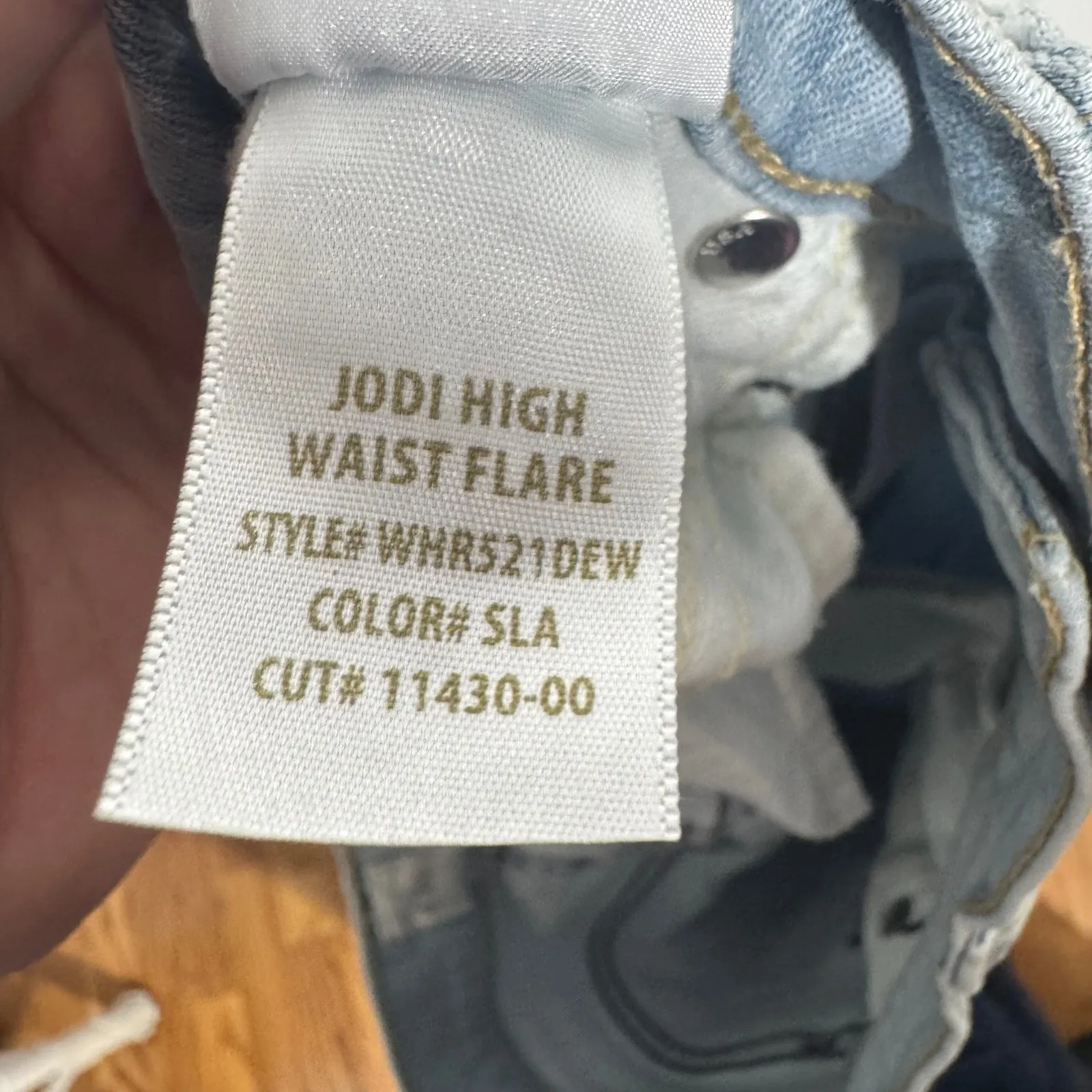 Hudson Jodi High Waist Flare Jean Women 27 Blue Light Wash Bootcut Raw Hem Boho - Image 10