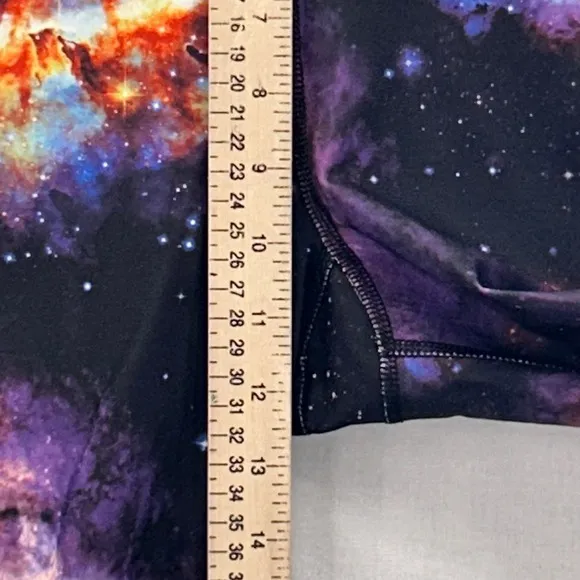 Avia Capri Leggings Large Galaxy Print Gym Workout Activewear Yoga Performance - Image 12