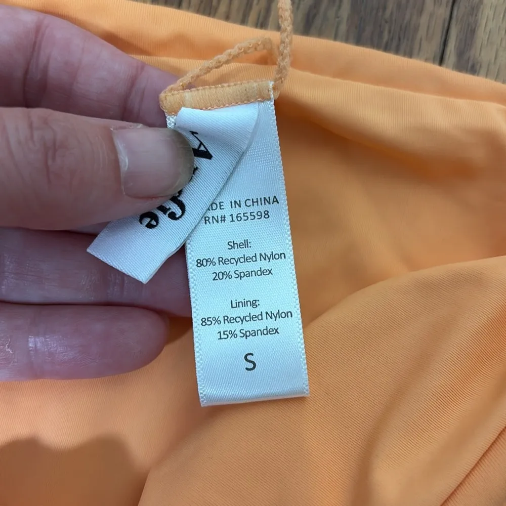 Andie Bikini Set Hanalei Top Cheeky Bikini Bottom Papaya Orange‎ size Small NWOT - Image 3