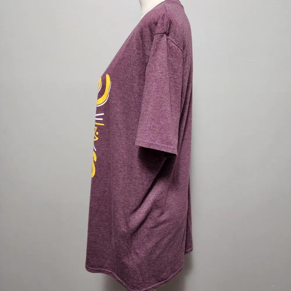 Simply Southern Maroon Vintage Collection Love Has 4 Paws T-Shirt - Image 4