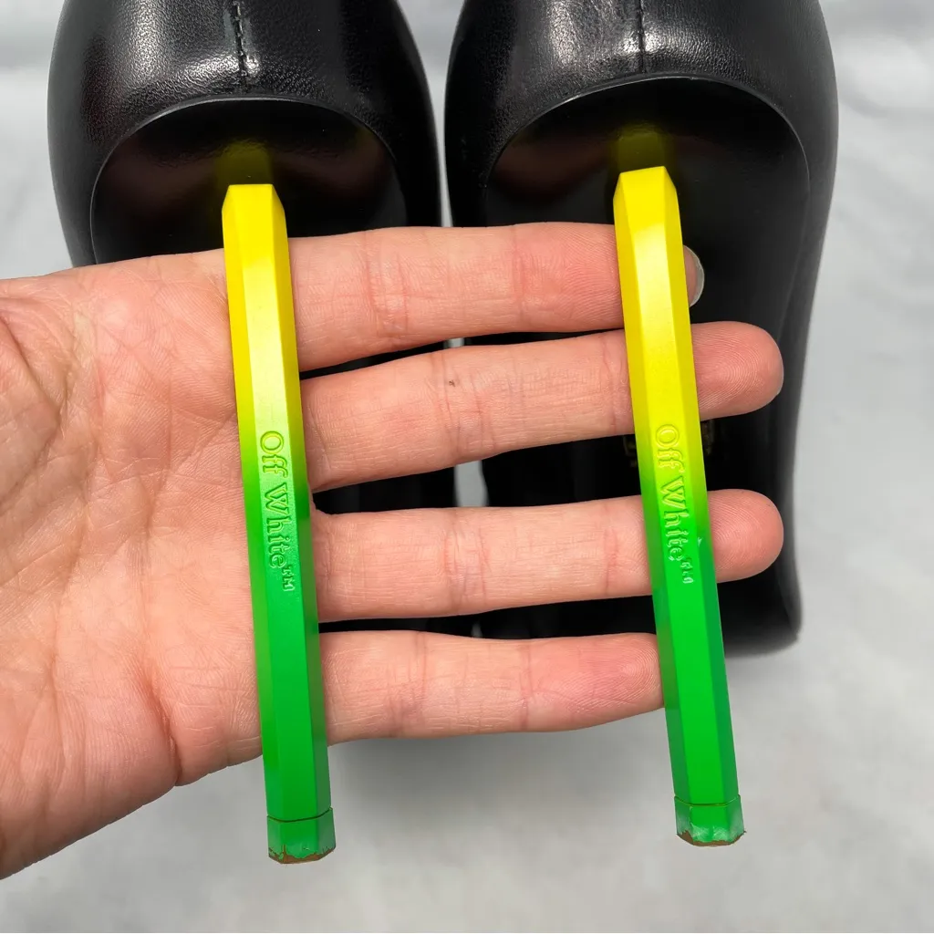 NEW Off White Allen Gradient Heel Bootie Wrench Stiletto Ankle Boots 40 9 $1420 - Image 10