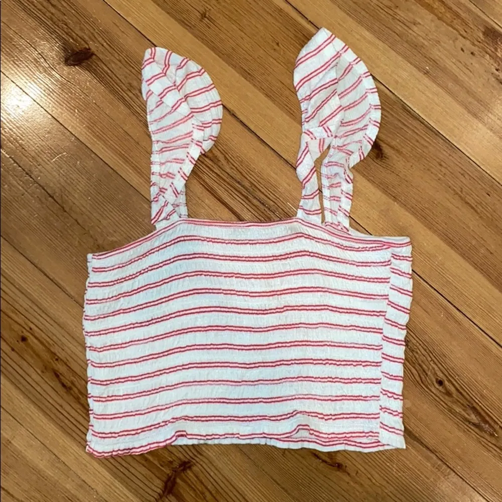 Wild Fable Red White Striped Crop Top NWT - Image 3