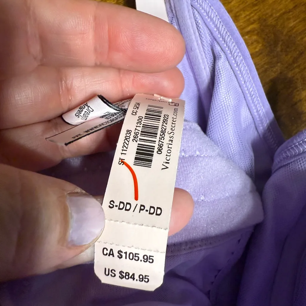 NWT Victoria's Secret DREAM ANGELS Floral Embroidery Purple Strapless Corset Top - Image 6