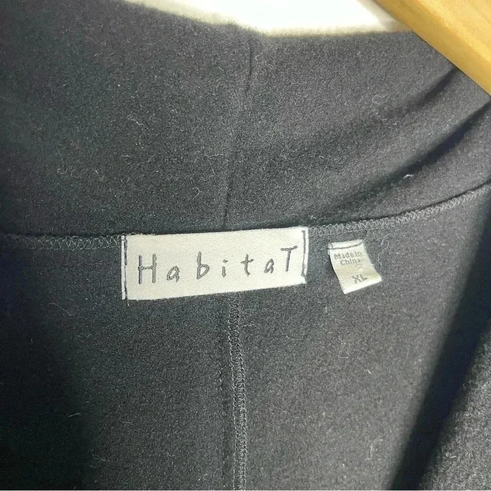 Habitat Black Button Front Cardigan Jacket Size XL - Image 3