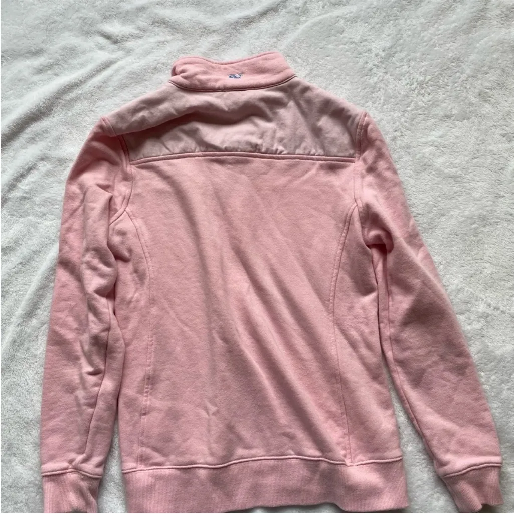 Vineyard Vines Light Pink Half-Zip Sweatshirt - Image 9