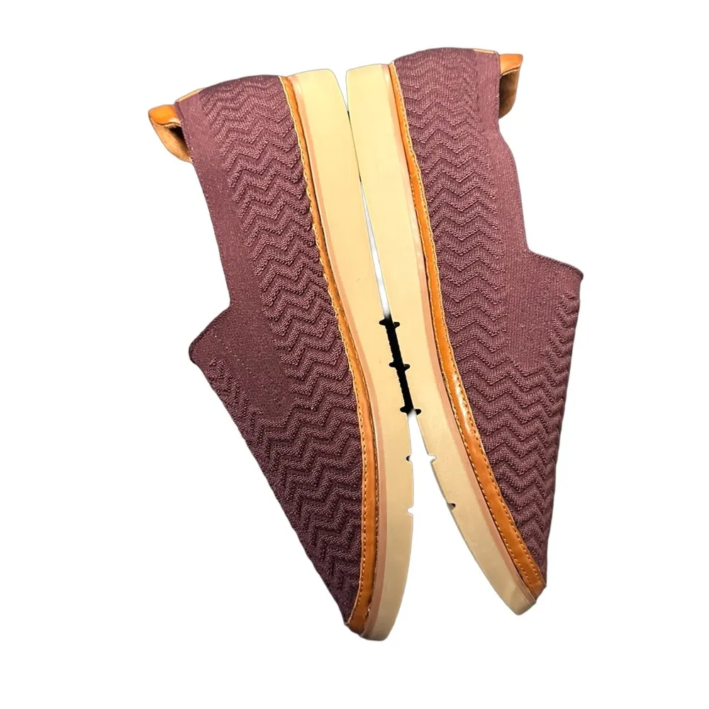 Cobb Hill Womens Camryn Eggplant Purple Slip On Knit Loafers Shoes‎ size 9 Brown - Image 8