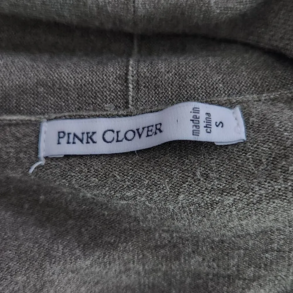 Pink Clover Army Green Cardigan Sweater Size Small NWOT Dark Green Cardigan - Image 6