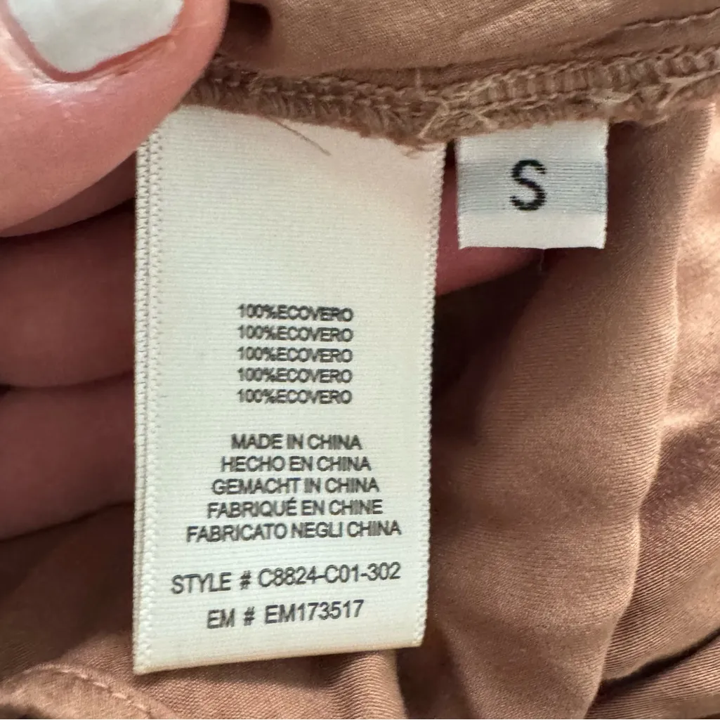 Cloth & Stone Long Sleeve button down midi dress collared Small - Image 2