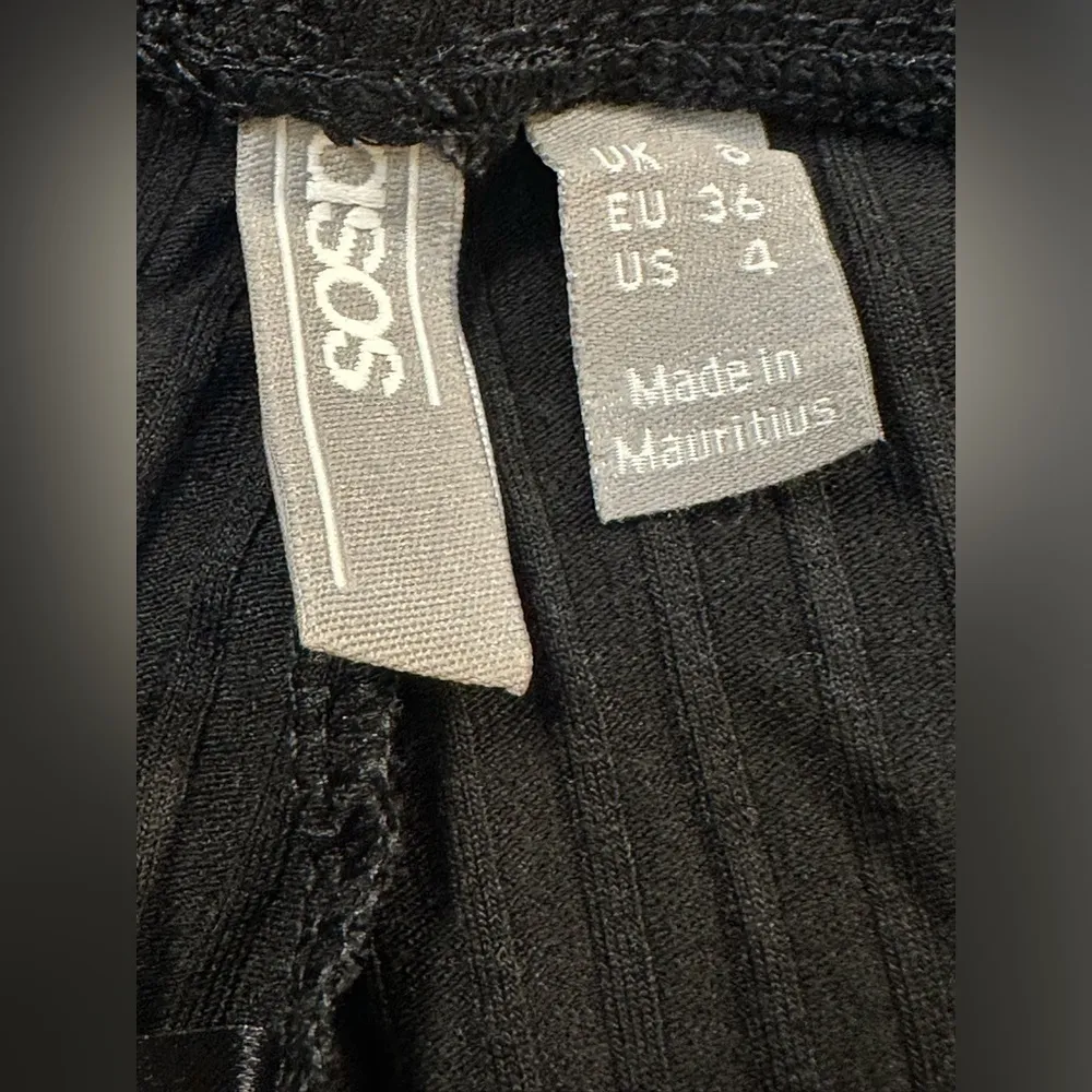 ASOS Brand Black Rib Legging NWT - Image 3