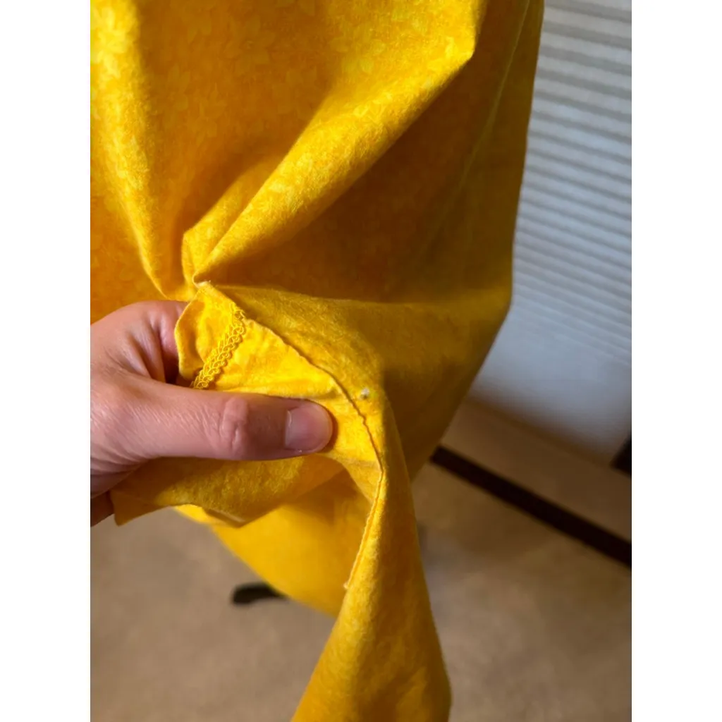 Handmade  Yellow Floral Sundress Likely a size Medium - Image 8