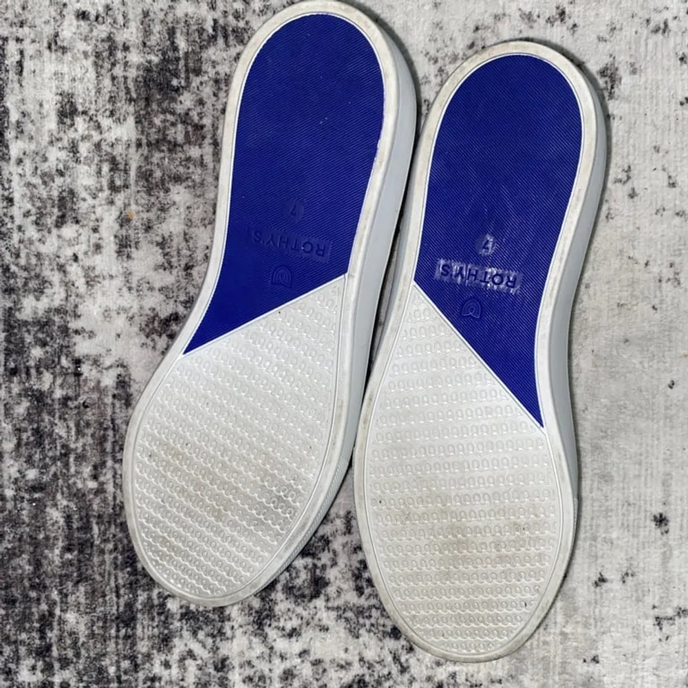The Original Slip On Sneaker in Bright White | Rothy's Size 7 - Image 5
