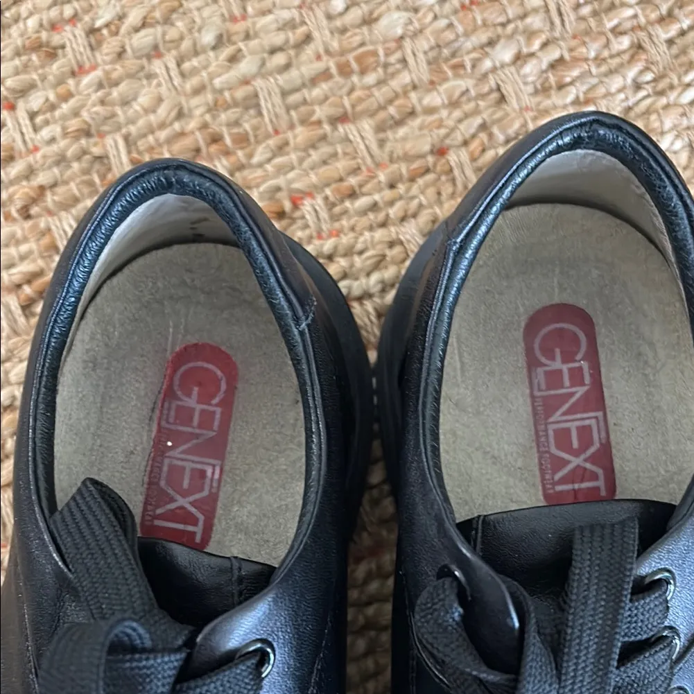 Genext Black Comfort Lace Shoes for Women 10 W Size 10 Wide - Image 5