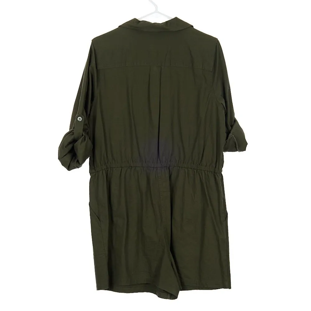 PopSugar Button Front Romper Green XL NWT - Image 8