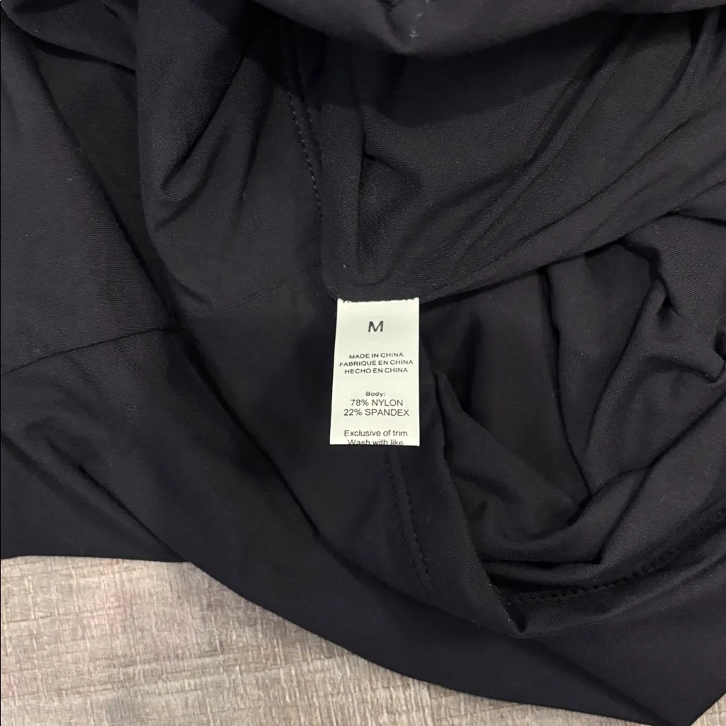 Amazon Henley Short Sleeve Top Black Size M - Image 5