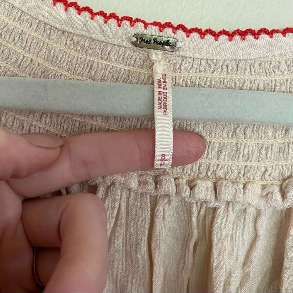 Free People Wind Willow Peasant Mini Dress - Image 7