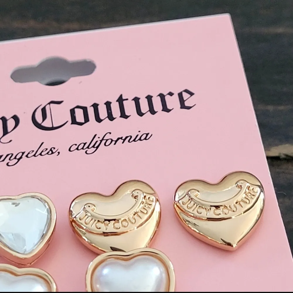NEW Juicy Couture Earrings Heart Crown - Image 4