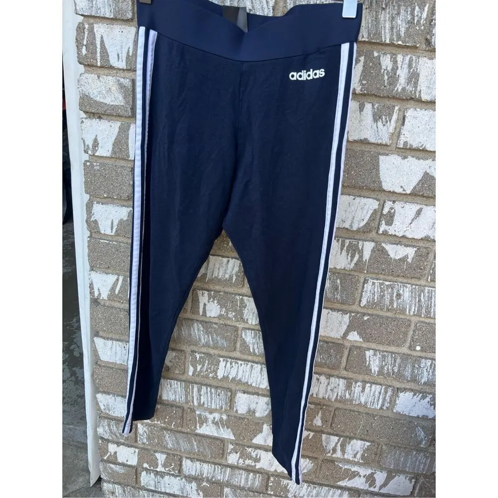 Adidas Blue Leggings Woman’s Size Small - Image 2