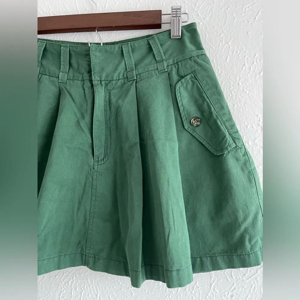 Pleats To Meet You Cotton Miniskirt Black Forest Size 0 NWT - Image 7