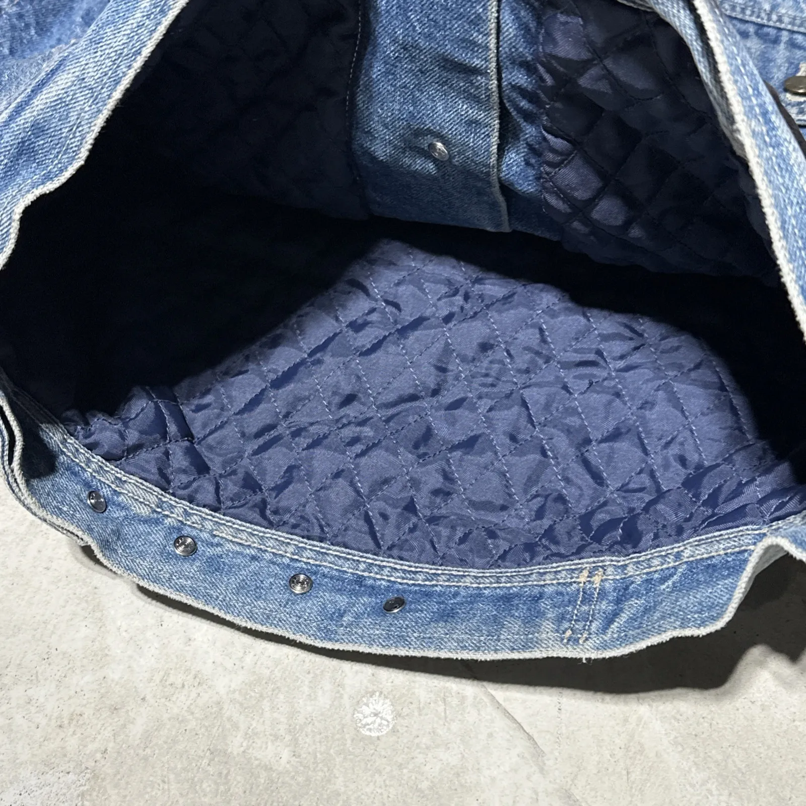 Vintage 90's The Gap Denim SZ Small Jean Jacket W/ Hood Orange Sleeves HipHop - Image 11