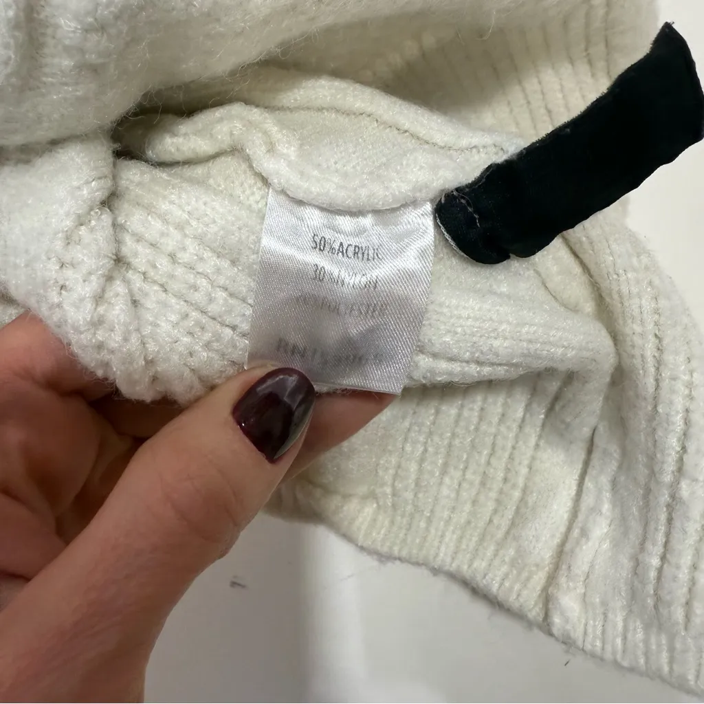 Area Stars Open Back Knit Dress Small White - Image 7