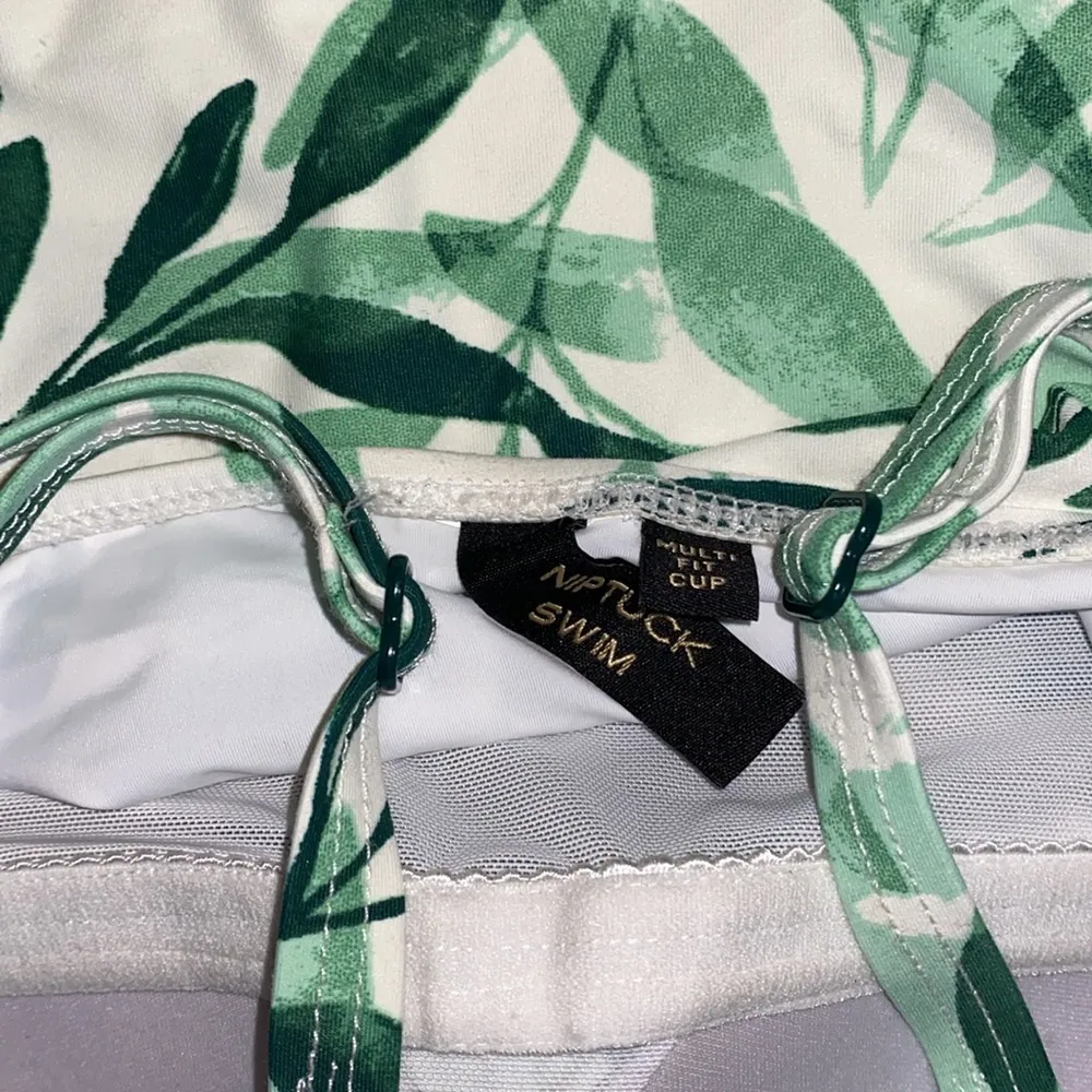 Green tropical one piece swimsuit padded - Image 6