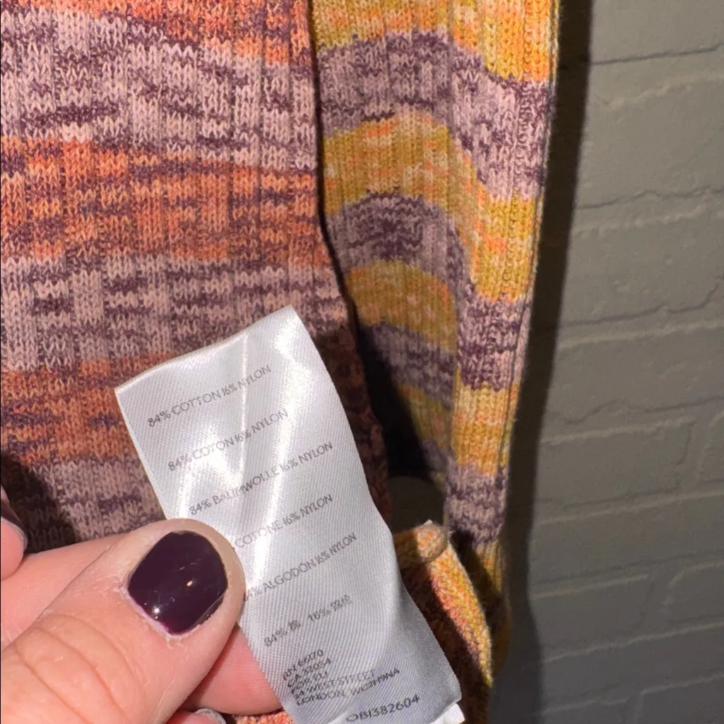 Free People romper shorts Wendy Ribbed knit sweater long sleeve - Image 4