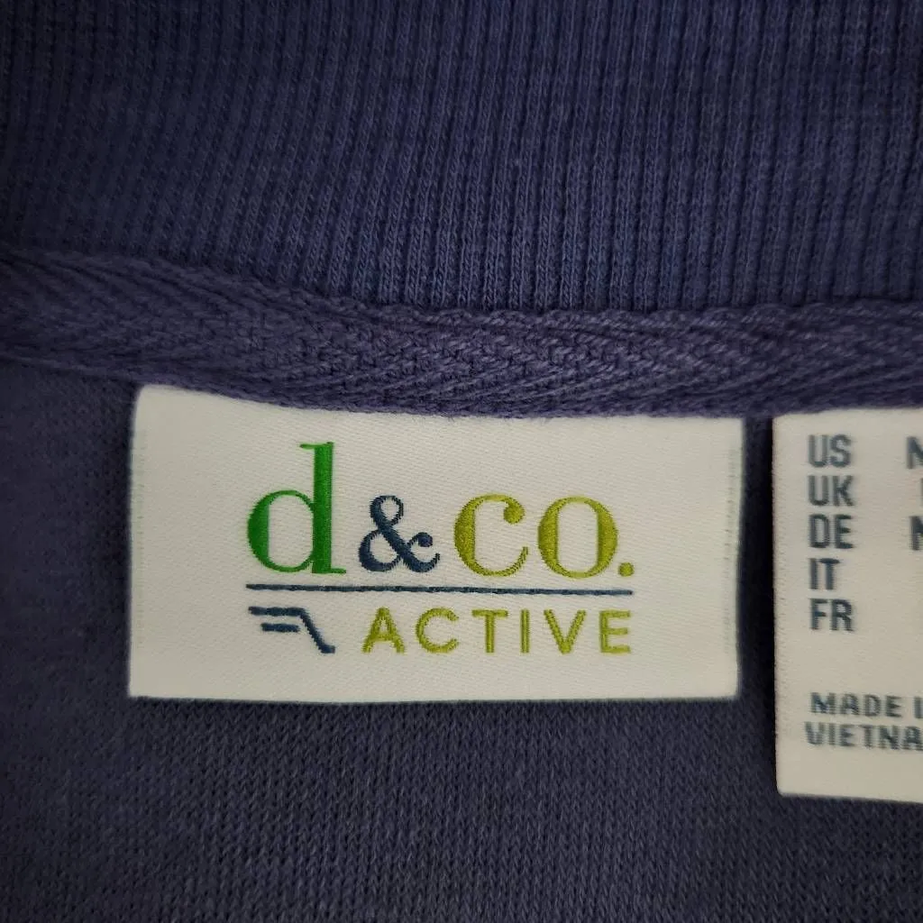 D&Co. Active Soft Blue Pullover Size Medium Blue Half - Image 5