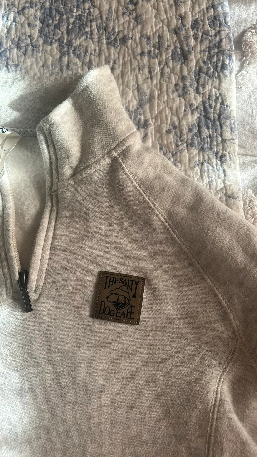 Salty Dog Gray Quarter Zip - Image 2