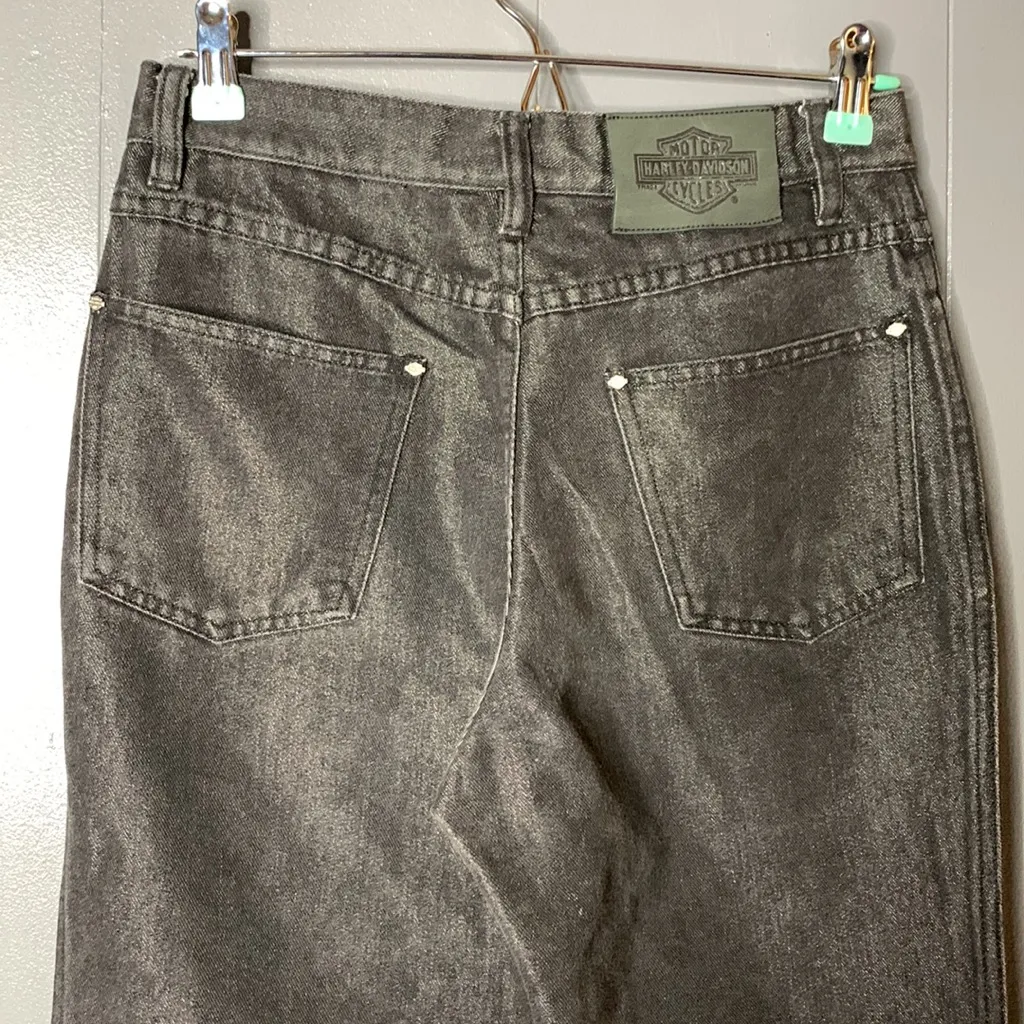 HARLEY DAVIDSON Black Jeans Size‎ 6 - Image 8