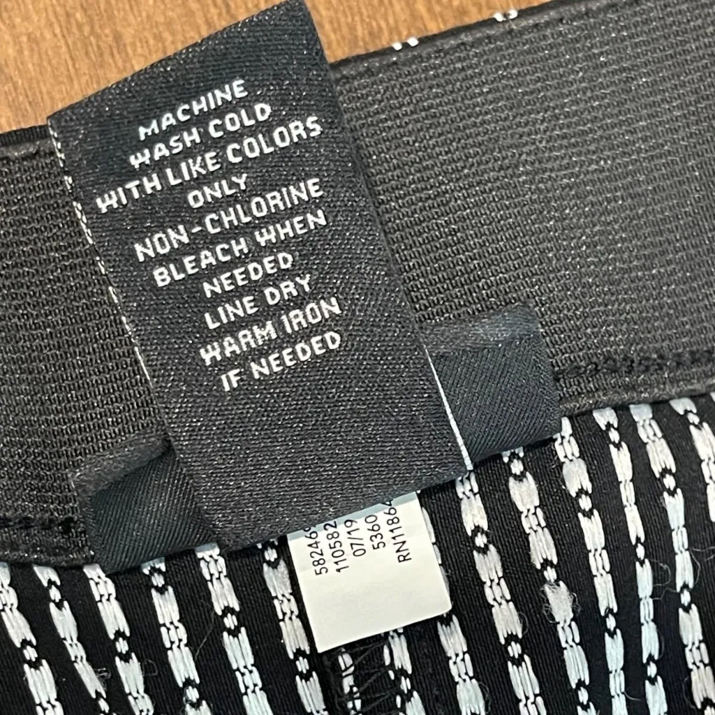 Lane Bryant Outlet Embroidered Polka Dot Pants Womens Size 14 Black White Career - Image 5