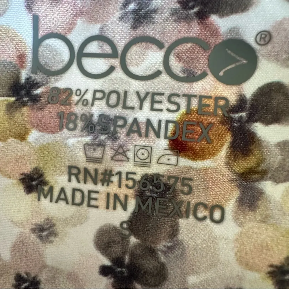 Becco Floral Fabric with Earthy Tones White - Image 5