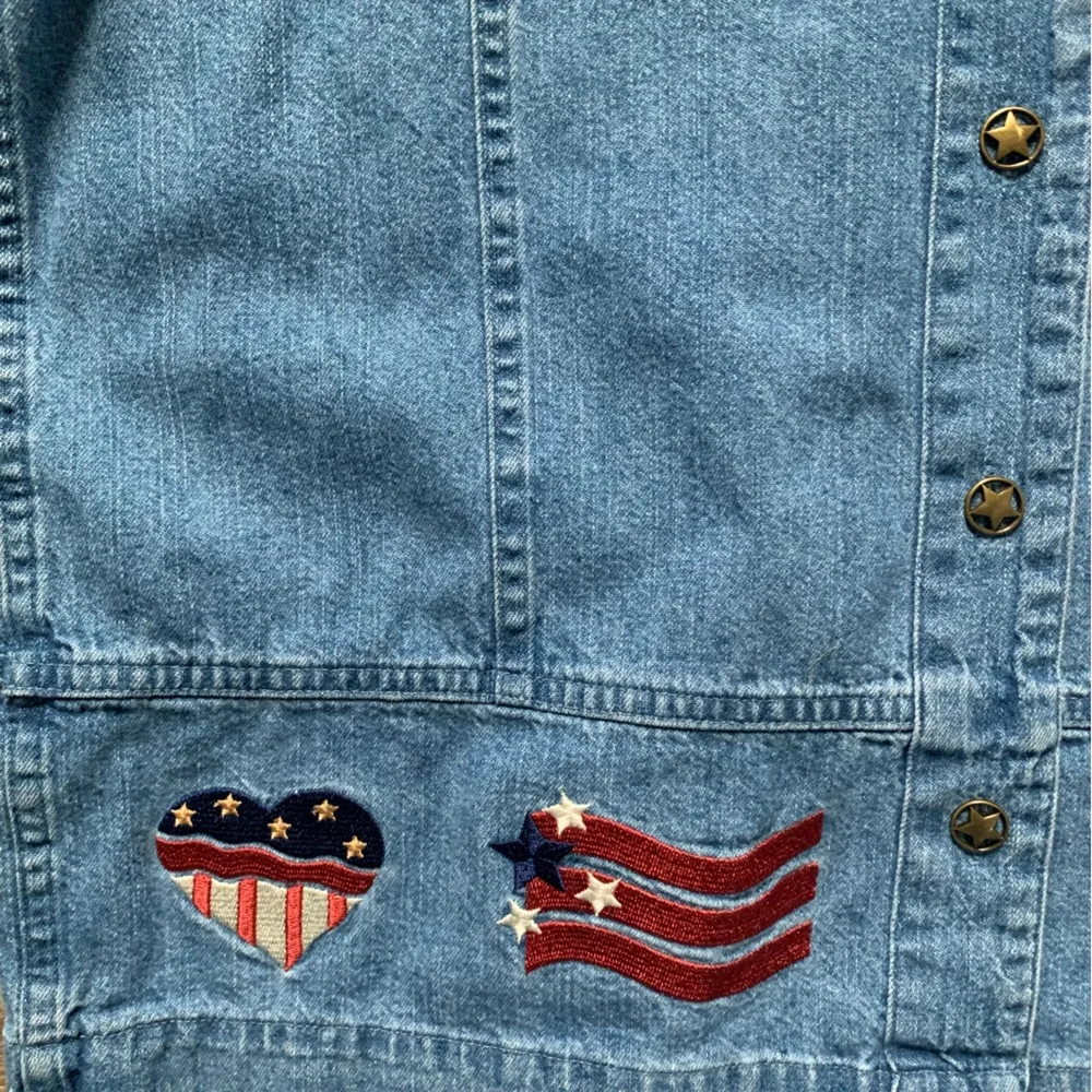 Vintage Christopher & Banks Denim USA Button Down S - Image 2